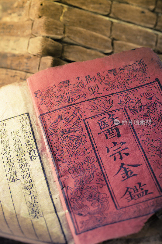 Old medicine book from Qing Dynasty